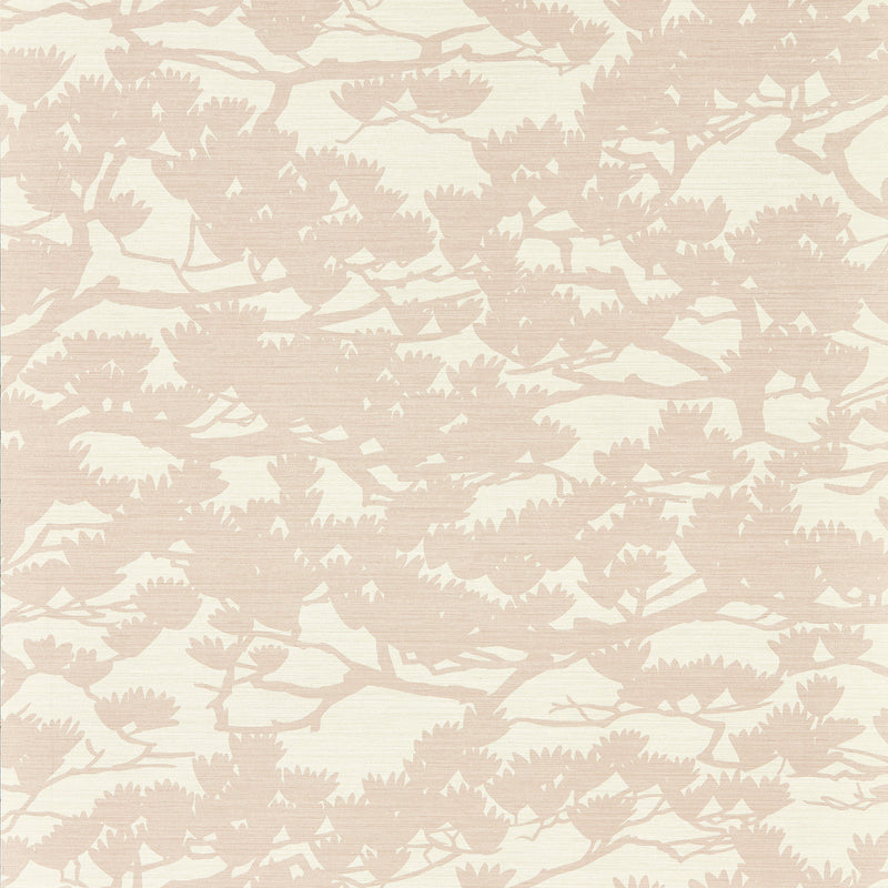 113203 Kengai Kasuri Blossom and Chalk Wallpaper by Harlequin