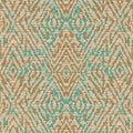 Hansha Kasuri Paprika and Teal Wallpaper by Harlequin