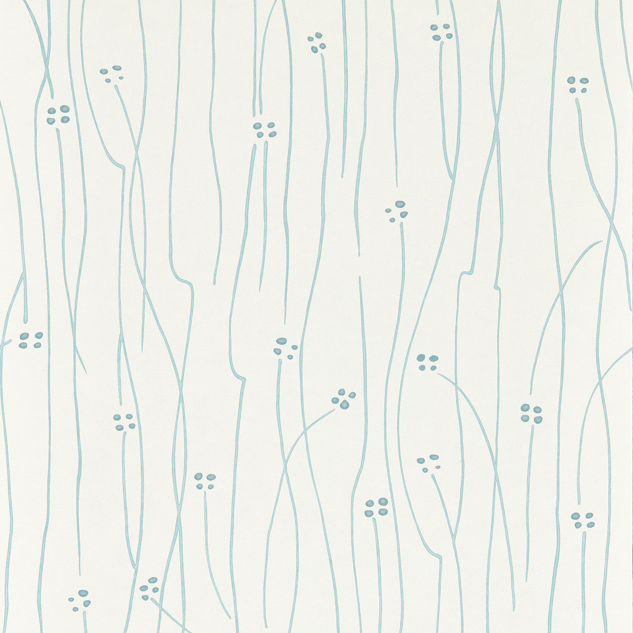 113214 Eizou Kasuri Sky, Indigo and Chalk Wallpaper by Harlequin