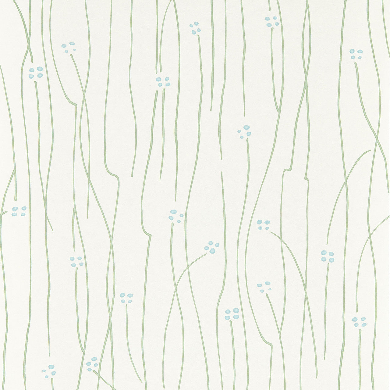 113215 Eizou Kasuri Sky, Avocado and Chalk Wallpaper by Harlequin