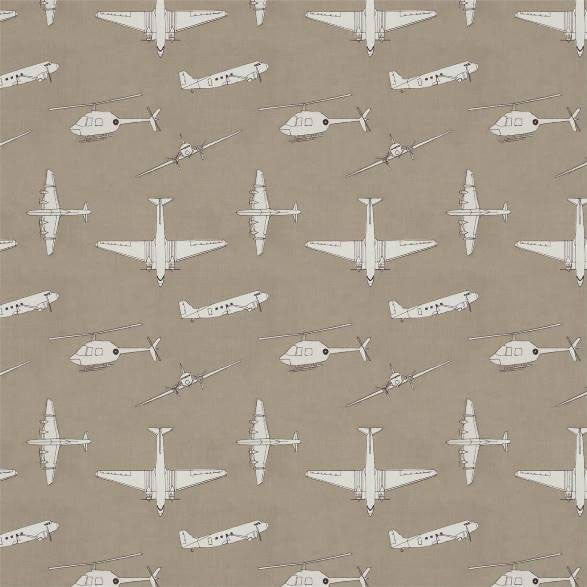 133573 Chocks Away Book of Little Treasures Stone Harlequin Fabric