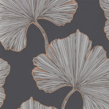 111713 Azurea Purity Ebony and Rose Gold Wallpaper by Harlequin
