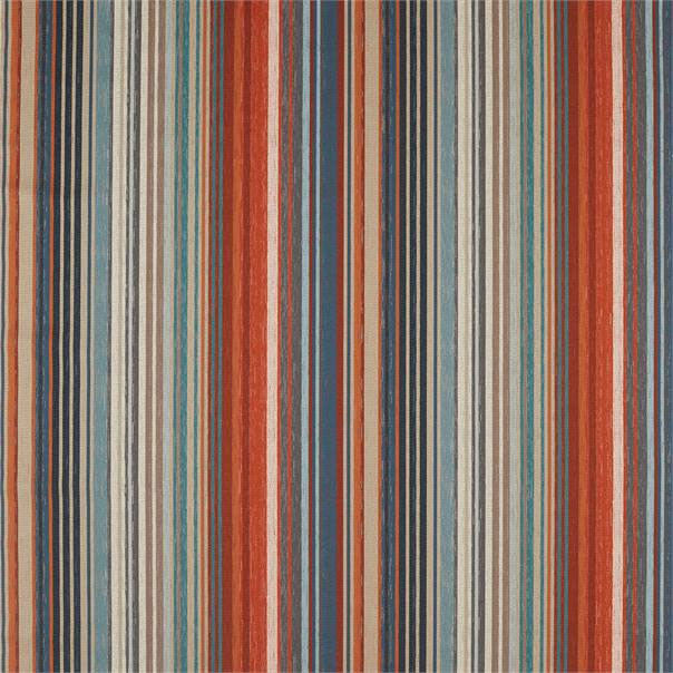132825 Spectro Stripe Colour 2 Teal Sedonia Rust Harlequin Fabric