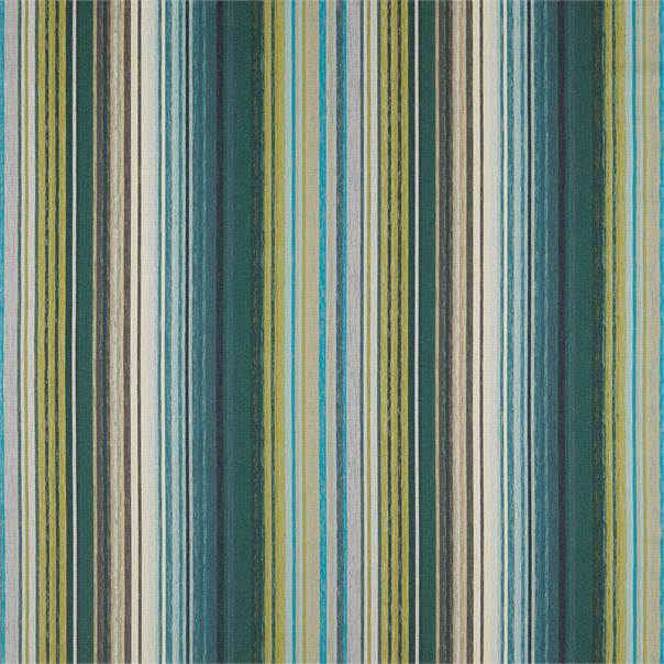 132827 Spectro Stripe Colour 2 Emerald Marine Lichen Harlequin Fabric