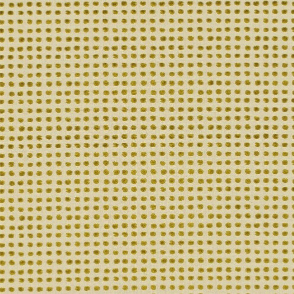 130684 Polka Mustard Neutral Fabric by Harlequin