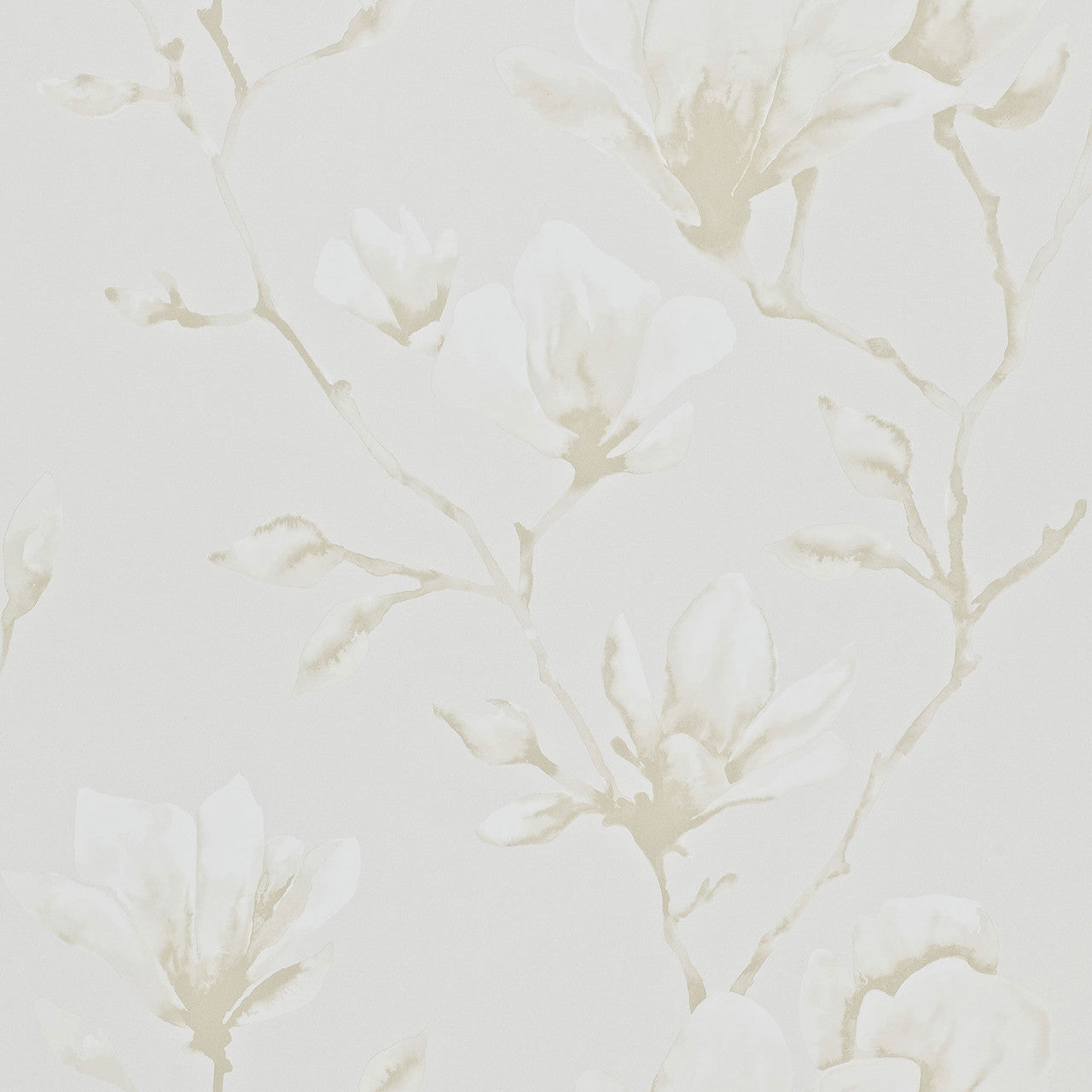 110877 Lotus Idyllic Pearl Wallpaper by Harlequin