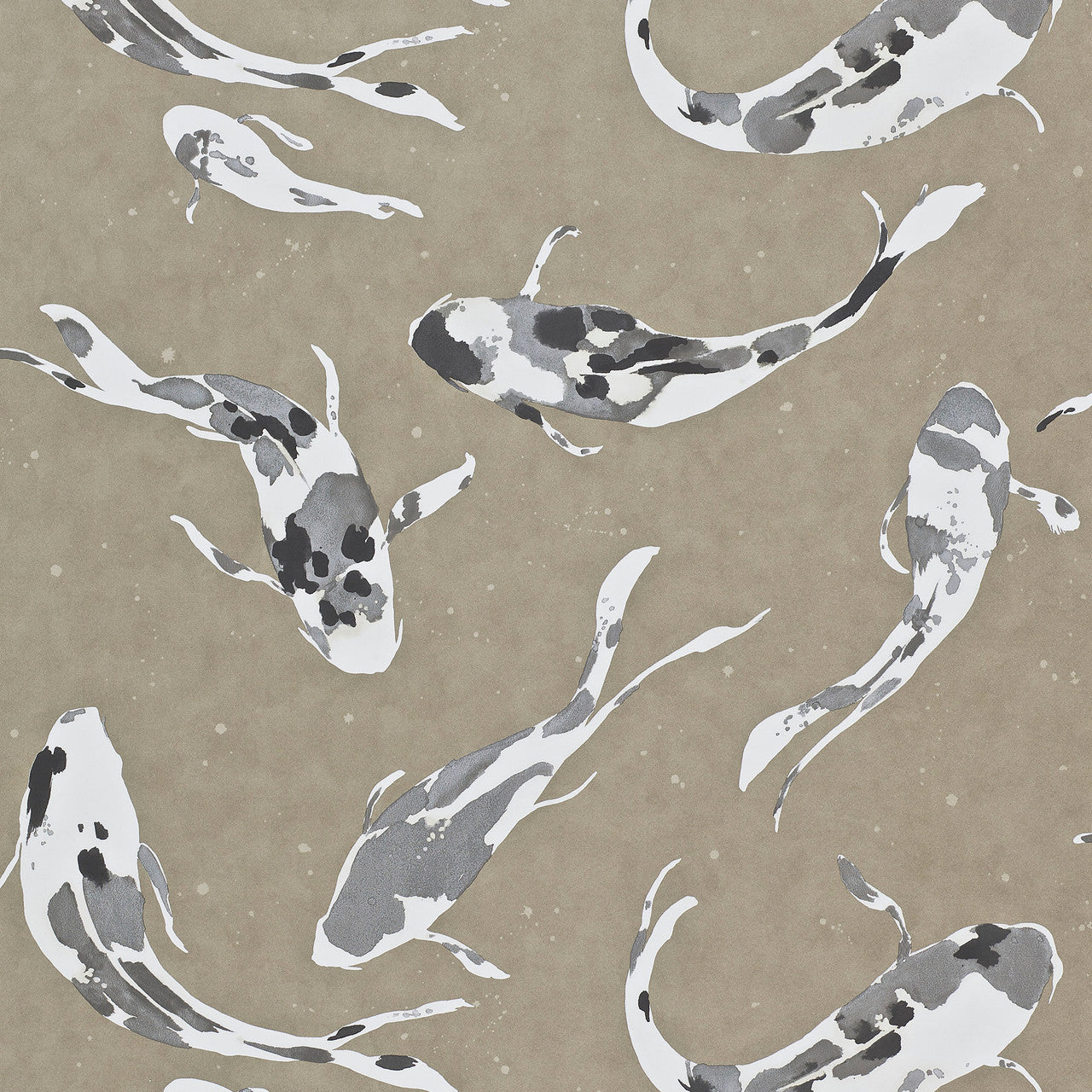 110900 Koi Colour 4 Metal Wallpaper by Harlequin