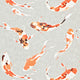 Koi Colour 4 Paprika Wallpaper by Harlequin