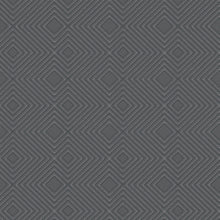 HO20002 Geo Diamond Motif Home Black Wallpaper By Galerie