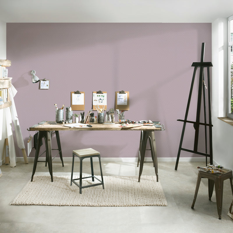 HO20012 Geo Maze Motif Home Lilac and Metallic Wallpaper By Galerie