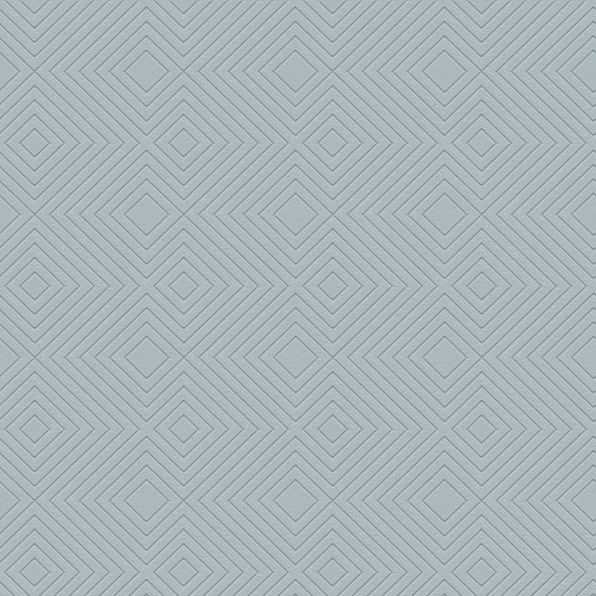 HO20013 Geo Diamond Motif Home Blue and Grey Wallpaper By Galerie