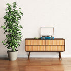 HO20020 Organic Waves Motif Home Cream and White Wallpaper B