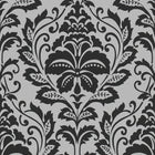 HO20024 Damask Motif Home Grey and Black Wallpaper By Galerie