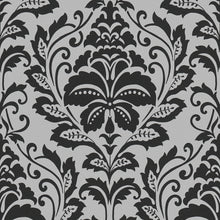 HO20024 Damask Motif Home Grey and Black Wallpaper By Galerie