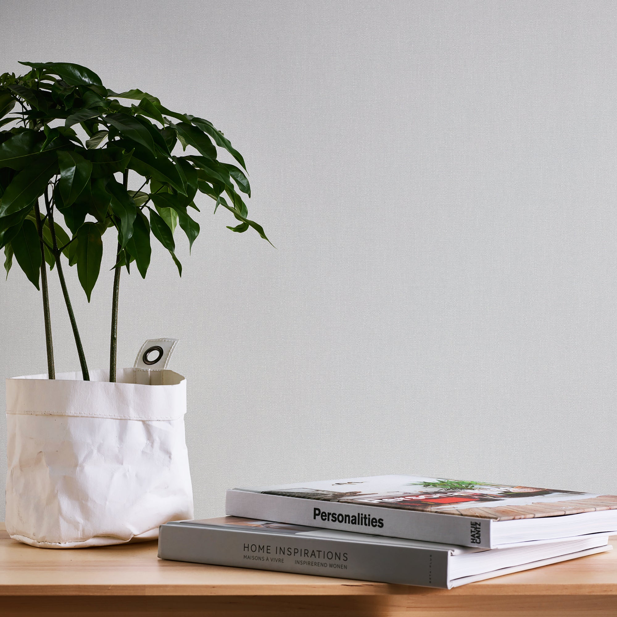 HO20026 Plain Texture Home Grey Wallpaper By Galerie