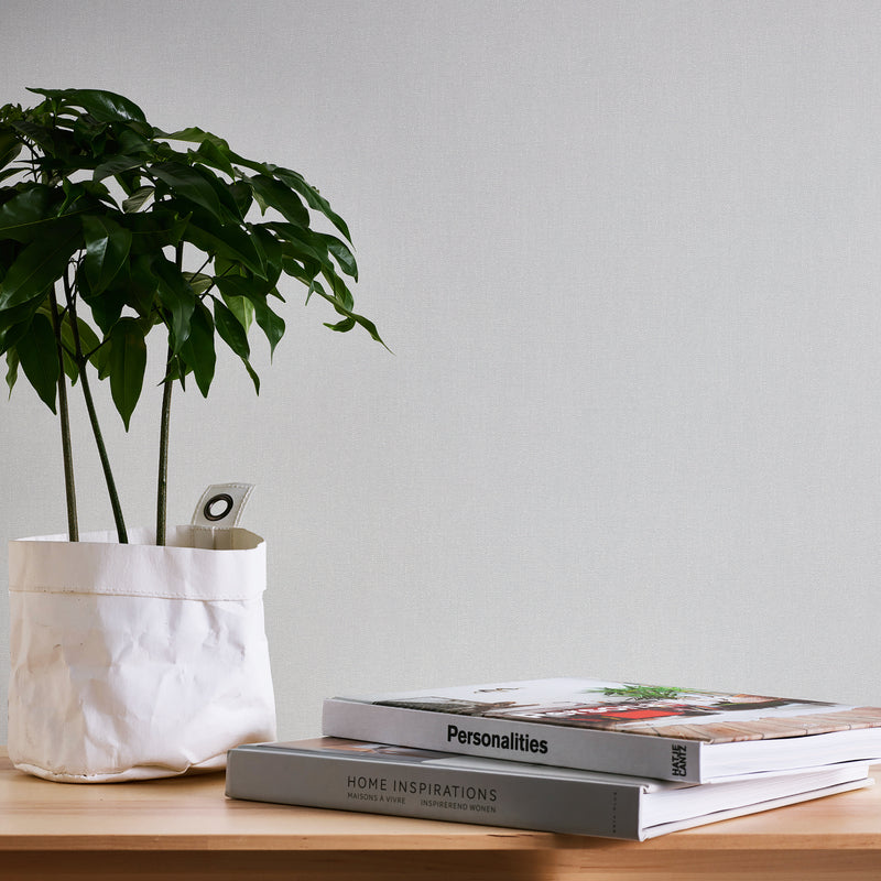 HO20026 Plain Texture Home Grey Wallpaper By Galerie