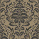 Damask Motif Home Brown and Orange Wallpaper By Galerie