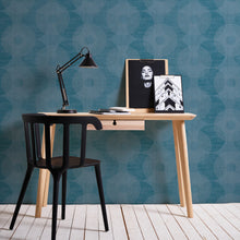 HO20032 Circles Motif Home Blue Wallpaper By Galerie