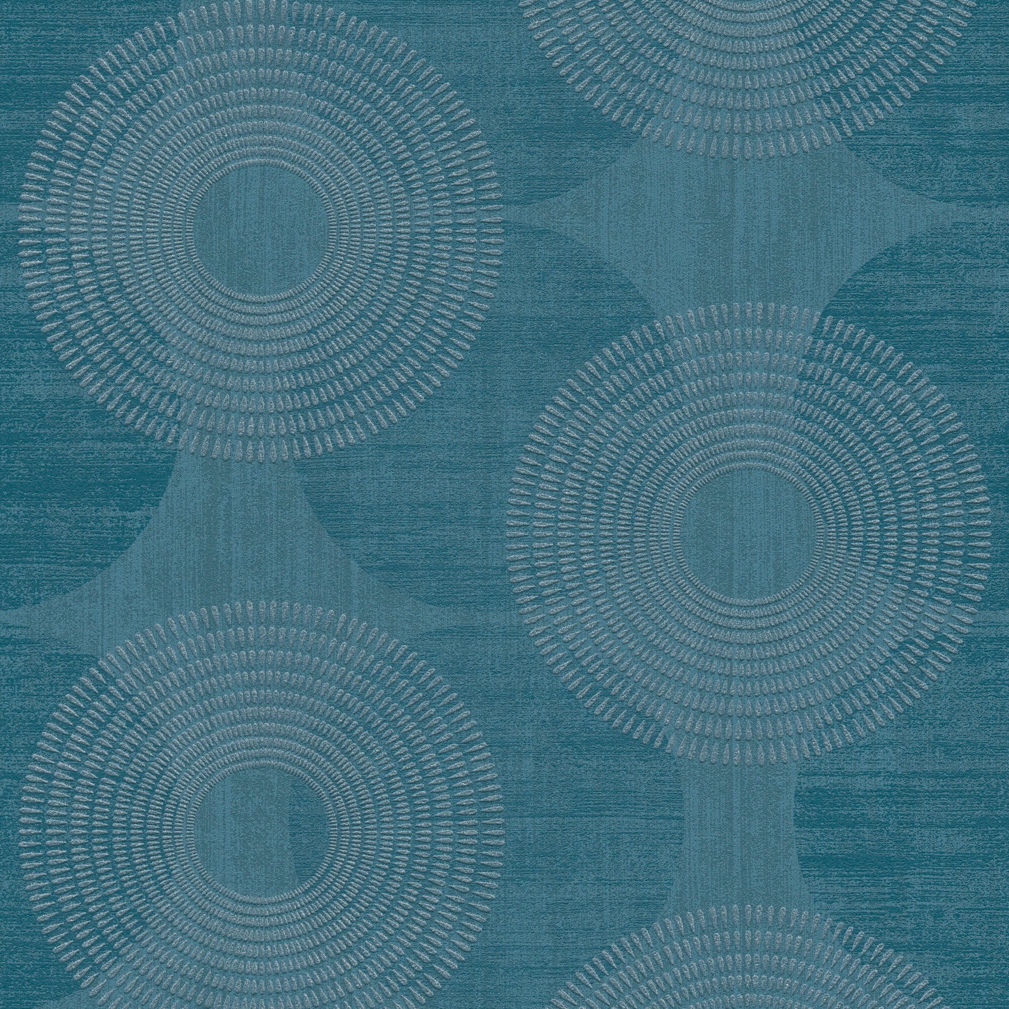 HO20032 Circles Motif Home Blue Wallpaper By Galerie