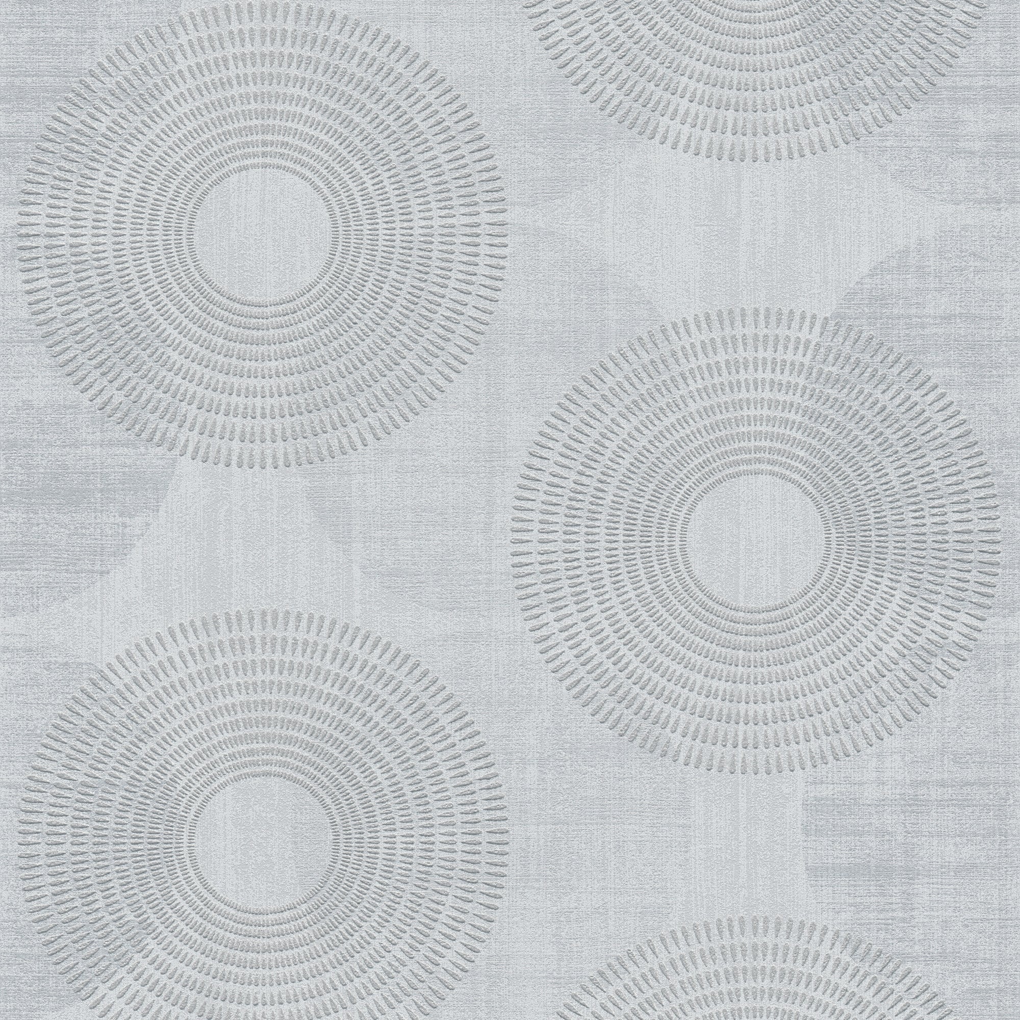 HO20035 Circles Motif Home Grey Wallpaper By Galerie