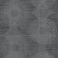 Circles Motif Home Black and Grey Wallpaper By Galerie