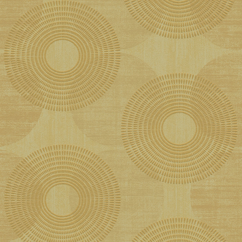 HO20039 Circles Motif Home Yellow Wallpaper By Galerie