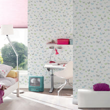 HO20062 Butterfly Motif Home Blue, Green, Grey and White Wallpaper By Galerie