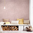 HO20066 Brick Motif Home Pink Wallpaper By Galerie