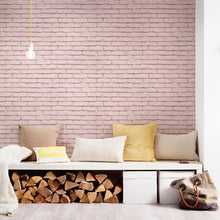 HO20066 Brick Motif Home Pink Wallpaper By Galerie