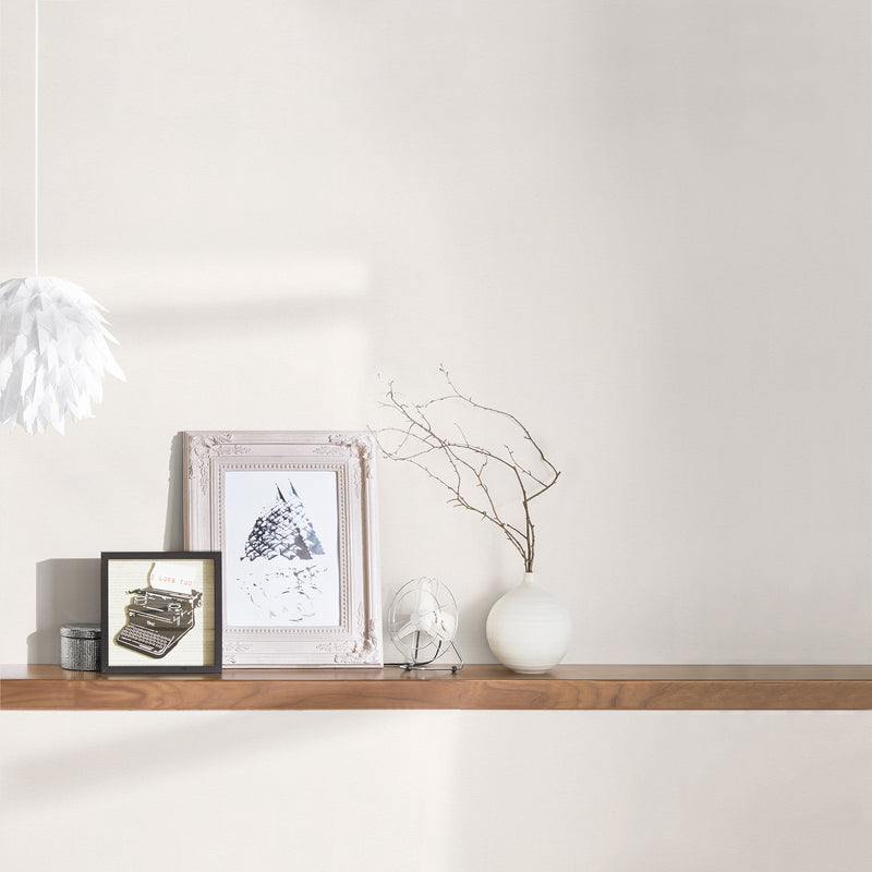 HO20068 Plain Texture Home White and Metallic Wallpaper By Galerie