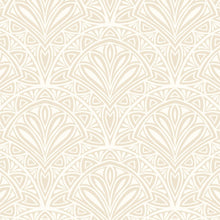 HWA1022W Deco Fan Natural Wallpaper by Hoopla Walls