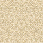 HWA1023W Deco Fan Gold Wallpaper by Hoopla Walls