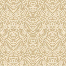 HWA1023W Deco Fan Gold Wallpaper by Hoopla Walls