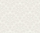 HWA1026W Deco Fan Grey Wallpaper by Hoopla Walls