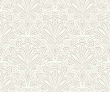 HWA1026W Deco Fan Grey Wallpaper by Hoopla Walls