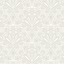 HWA1026W Deco Fan Grey Wallpaper by Hoopla Walls