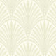 Leaf Fan Sage Green Elegance Wallpaper by Hoopla Walls