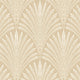 Leaf Fan Gold Elegance Wallpaper by Hoopla Walls