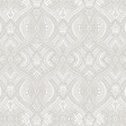HWA1033W Ogee Damask Grey Wallpaper by Hoopla Walls