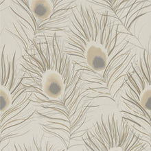 111880 Orlena Purity Putty and Silver Wallpaper by Harlequin
