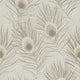 Orlena Purity Putty and Silver Wallpaper by Harlequin