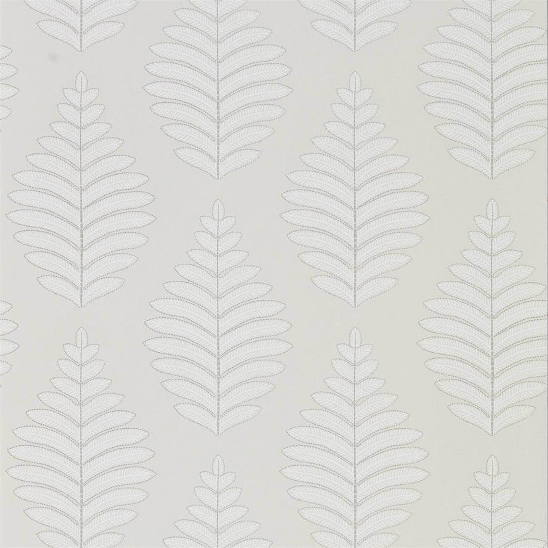 111898 Lucielle Purity Linen and Silver Wallpaper by Harlequin