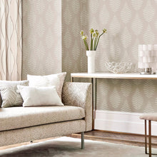 111898 Lucielle Purity Linen and Silver Wallpaper by Harlequin