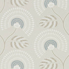 111910 Louella Purity Seaglass and Pearl Wallpaper by Harlequin