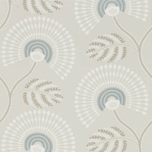 111910 Louella Purity Seaglass and Pearl Wallpaper by Harlequin