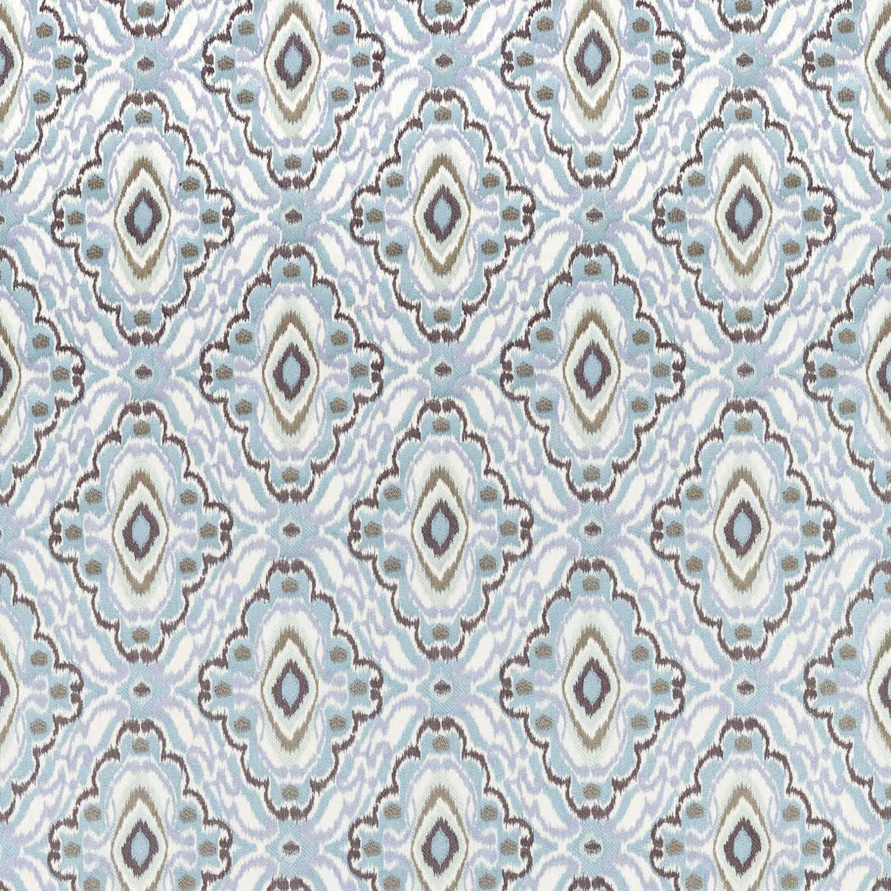 133891 Ixora Colour 2 Sky Seaglass Sketched Harlequin Fabric