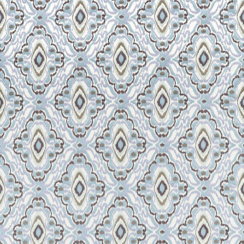 133891 Ixora Colour 2 Sky Seaglass Sketched Harlequin Fabric