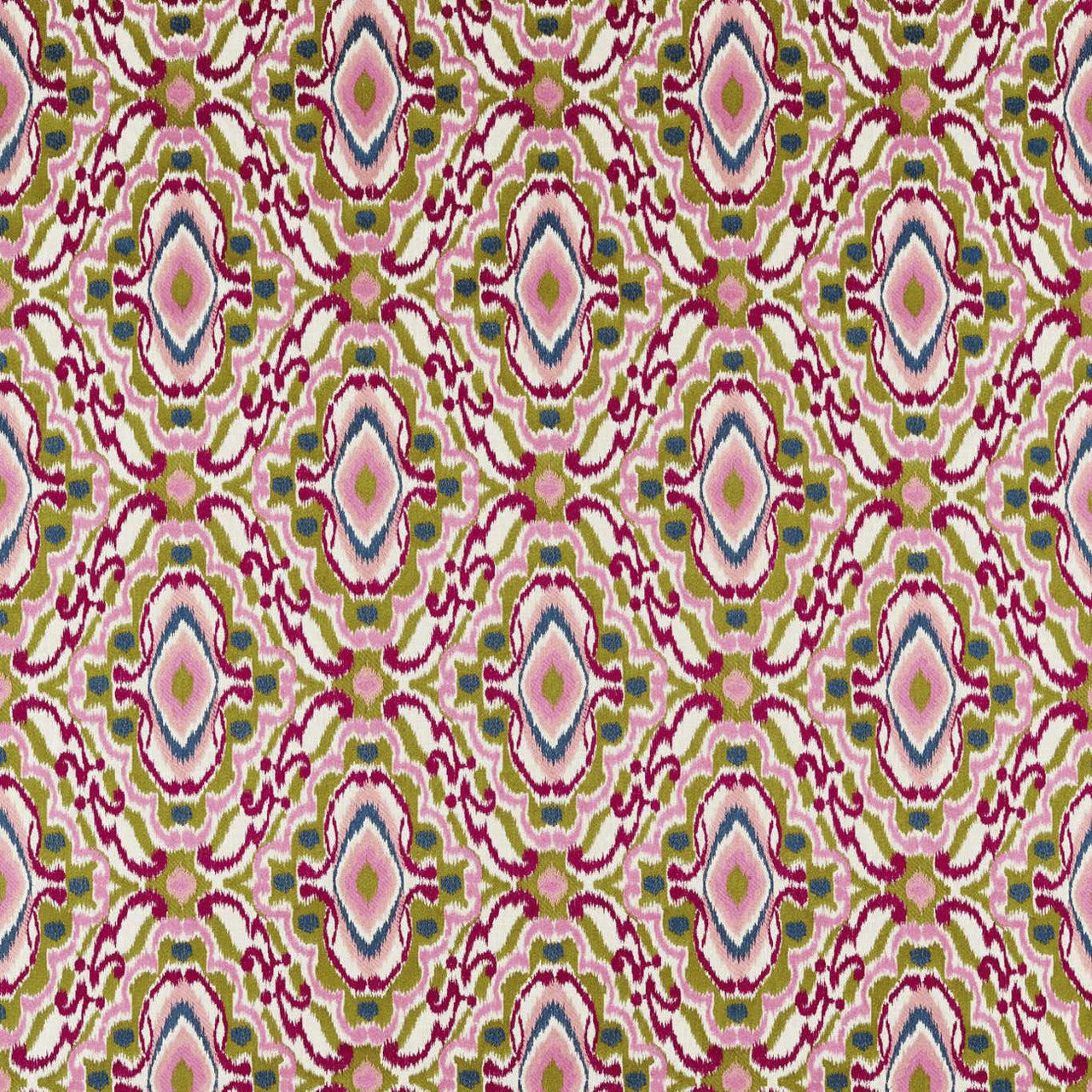 133892 Ixora Colour 2 Pomegranate Tree Canopy Ink Harlequin Fabric