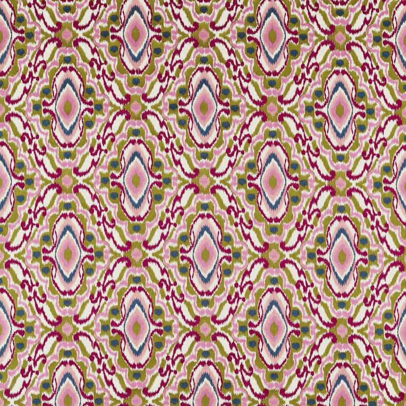 133892 Ixora Colour 2 Pomegranate Tree Canopy Ink Harlequin Fabric