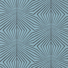 112929 Dawning Colour 3 Copenhagen Blue Wallpaper by Harlequin